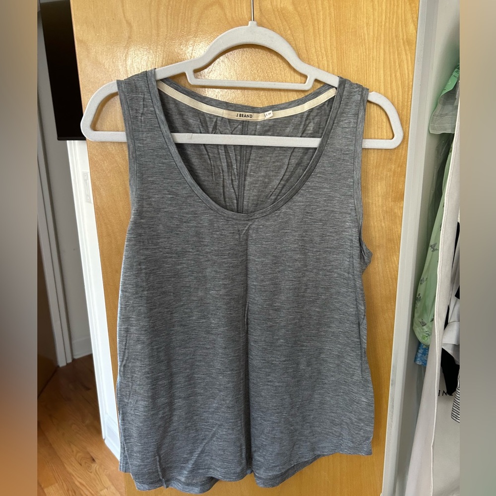 J BRAND muscle T in grey. NEVER WORN. Size MEDIUM